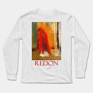 Woman in Red by Odilon Redon Long Sleeve T-Shirt